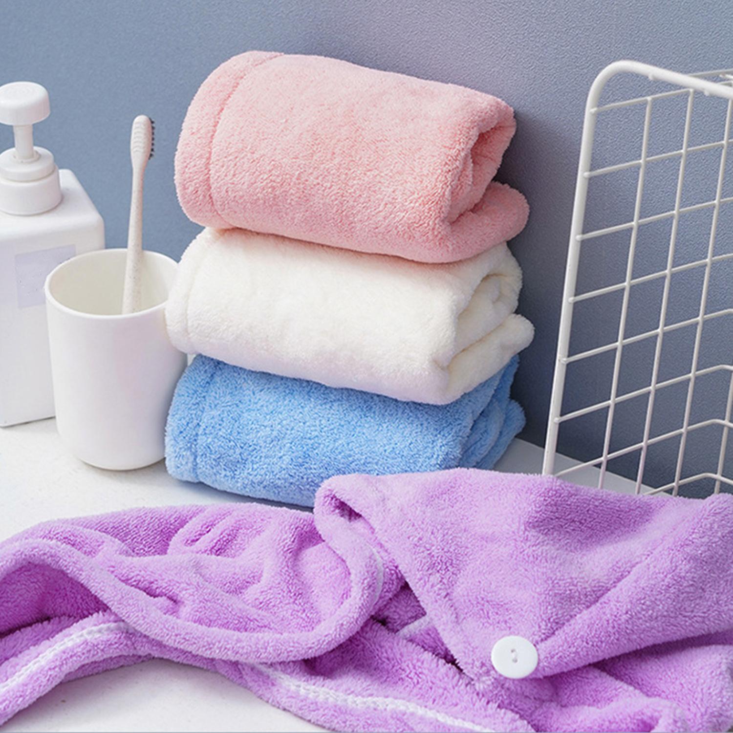 Khăn quấn tóc, khăn ủ tóc sợi nhỏ mềm hút nước nhanh khô