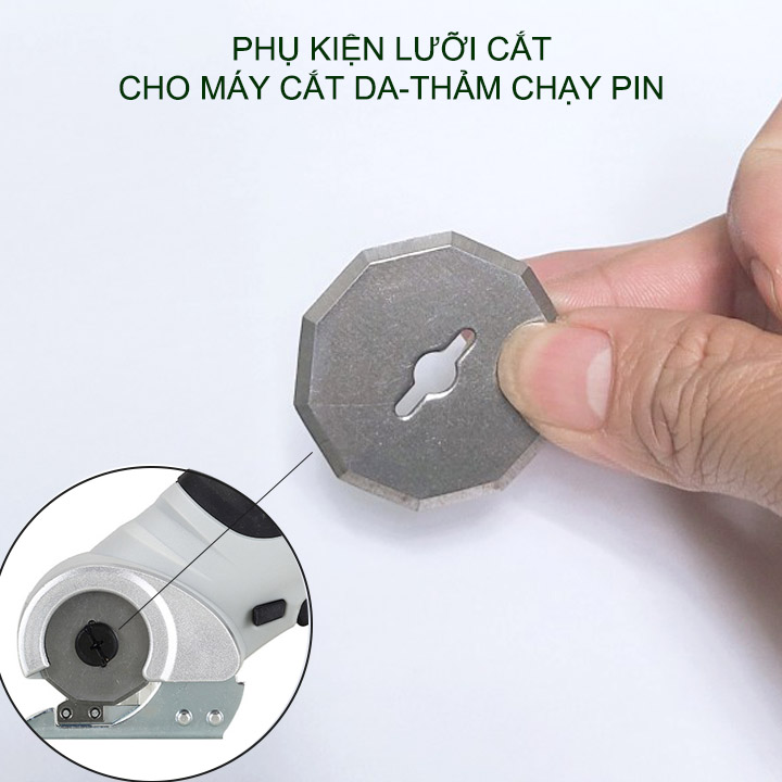 01 Lưỡi cắt thảm, da dùng thay thế cho máy cắt chạy pin