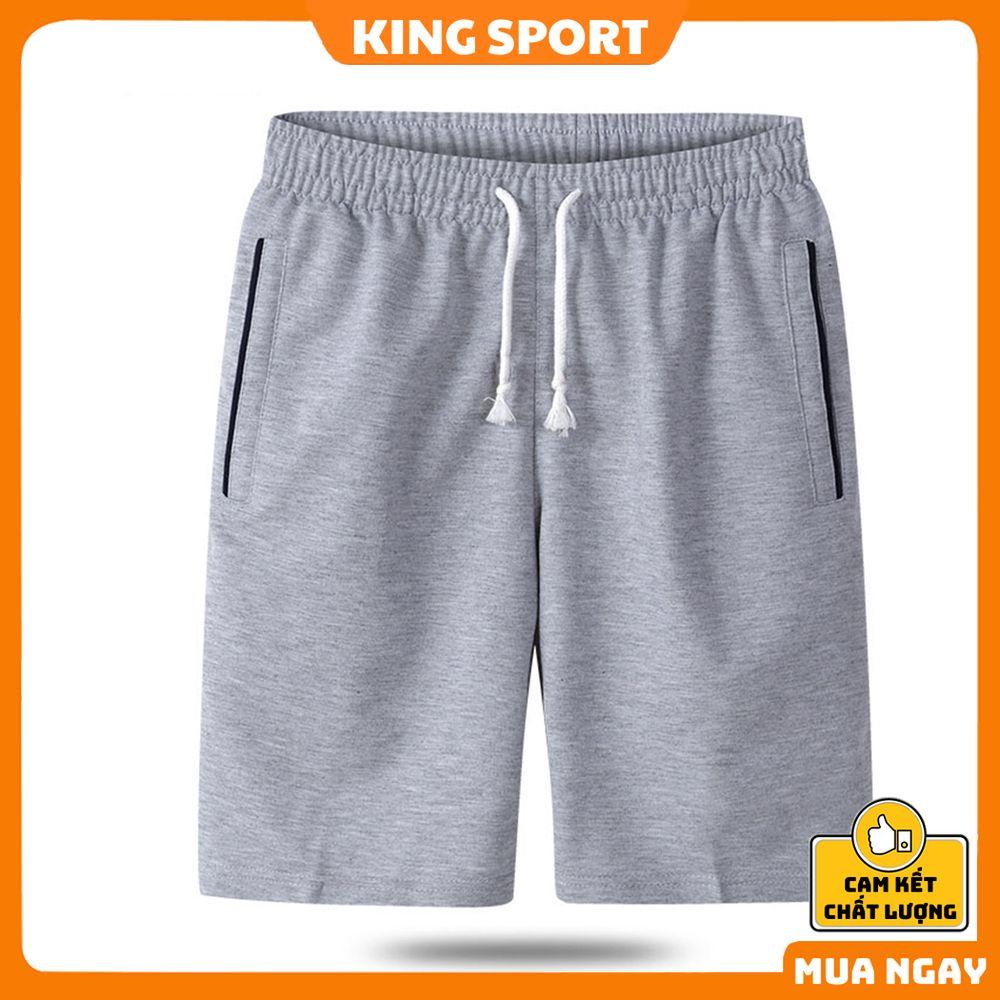 Quần short nam đùi thể thao mềm mịn ống rộng unisex thoáng mát mặc nhà dạo phố năng động BIBINO