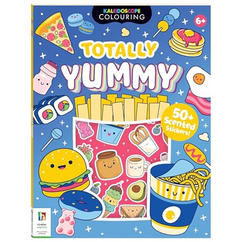 Sách Kaleidoscope Colouring Scented Stickers Totally Yummy