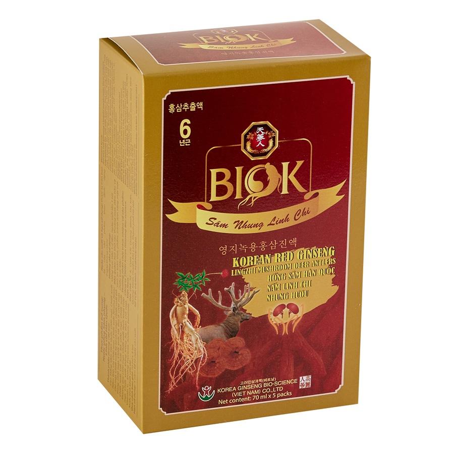Nước Uống Sâm Nhung Linh Chi Hàn Quốc Biok