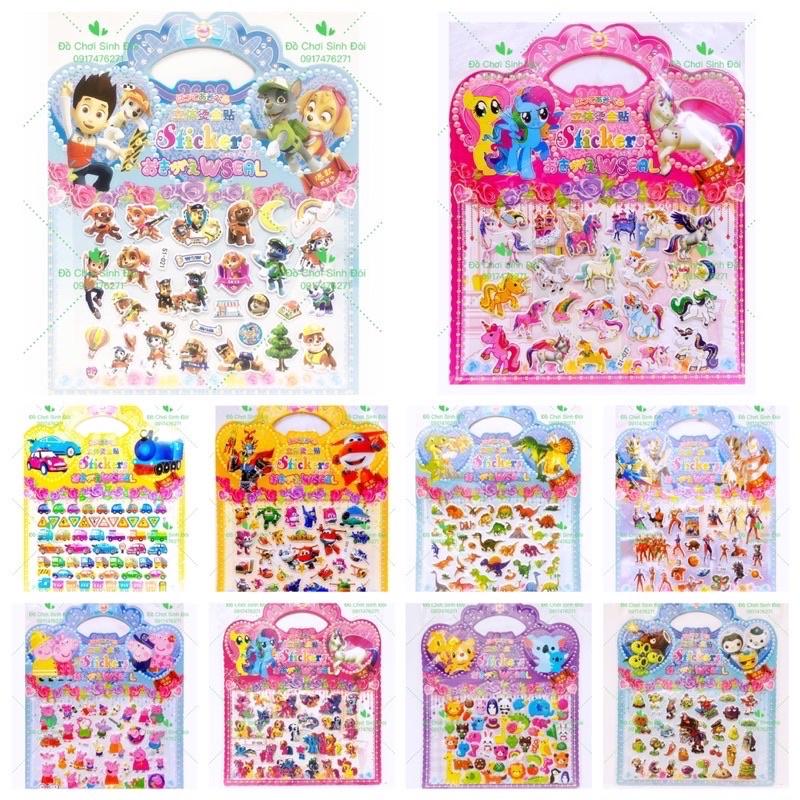 HÌNH DÁN NỔI 3D - 20 tấm ngẫu nhiên