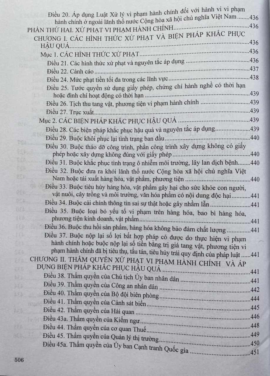 Thủ Tục Xử Phạt Vi Phạm Hành Chính Và Thi Hành Quyết Định Xử Phạt Vi Phạm Hành Chính