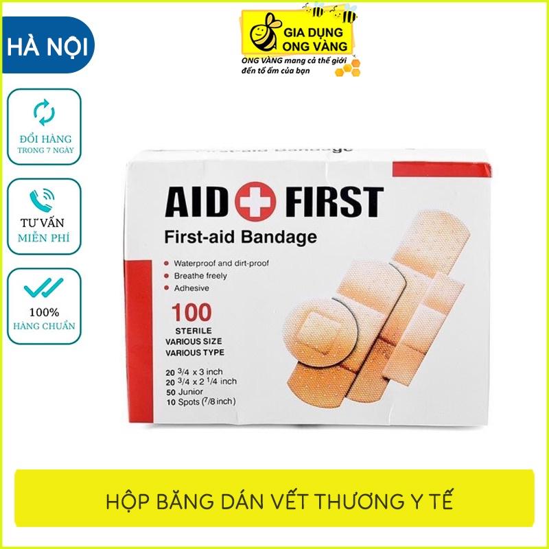 Hộp 100 Miếng Dán Vết Thương Urgo Aid First, Tiện Dụng Cho Gia Đình, Hàng Chuẩn Chất Lượng 100%