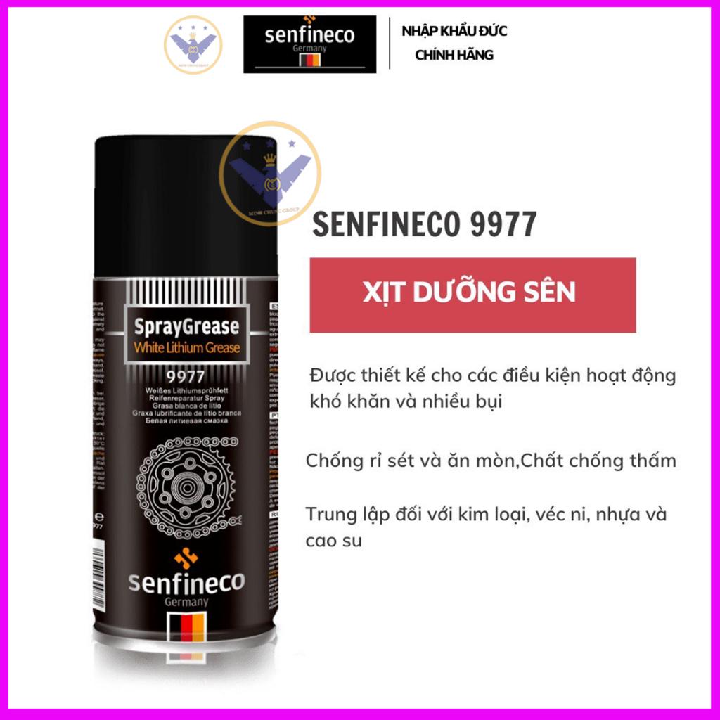 Chai Dưỡng sên SENFINECO 9977 450ml Chống Văng - Made in Germany - Cao Cấp