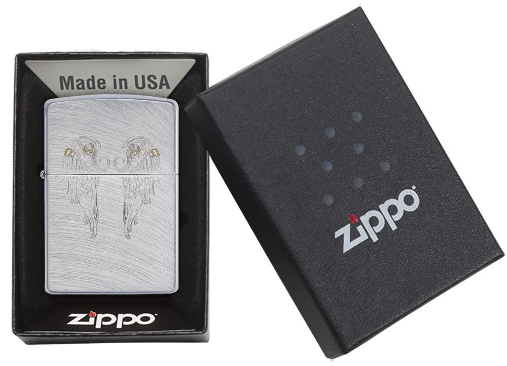 Bật Lửa Zippo Angel Wings Chrome Arch 29069