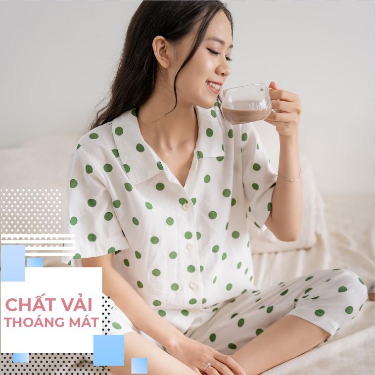Bộ Đồ ngủ nữ Pyjama mặc nhà TKFASHION BD06