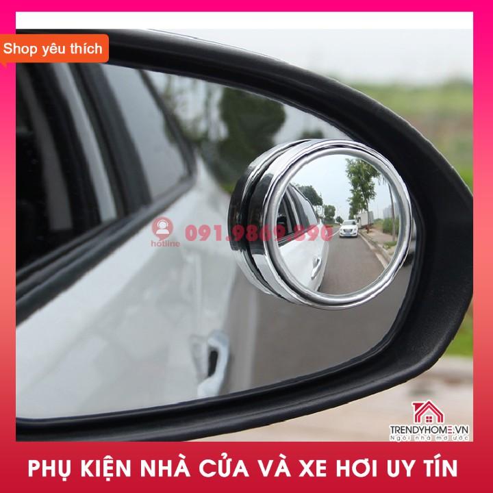 Bộ 2 gương cầu kính lồi, chiếu hậu xóa điểm mù xe hơi, ô tô, xe tải tăng độ an toàn khi tham gia giao thông