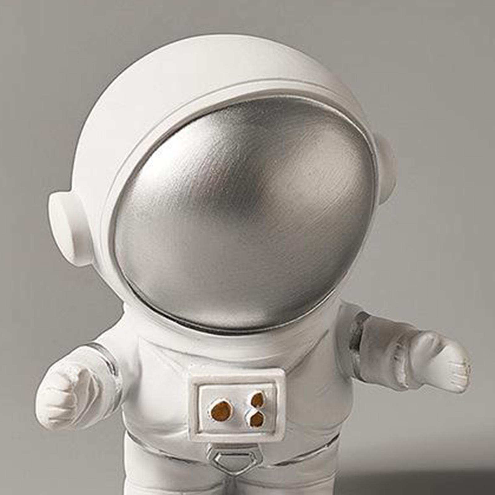 Astronaut Statues Sculpture Figurine Ornament Home Art Crafts Desktop Tabletop Decoration Home Office Decor