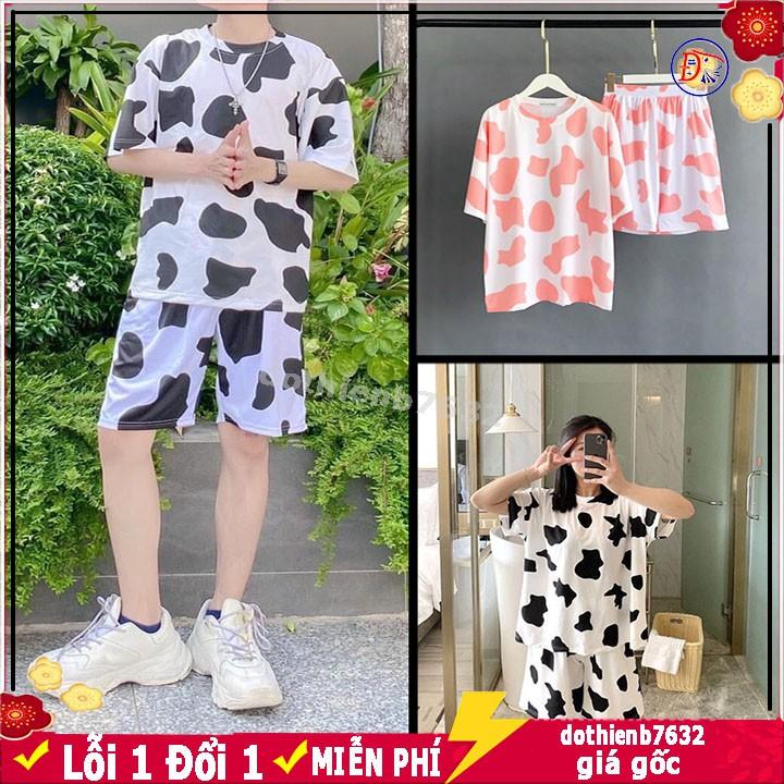 SÉT BỘ BÒ SỬA NGẮN THUN LẠNH PHONG CÁCH UNISEX NAM NỮ,ĐỒ BỘ MẶC NHÀ CUTE,CHẤT LIỆU MÁT MẼ THOẢI MÁI THỂ HIỆN CÁ TÍNH -  JINS STORE