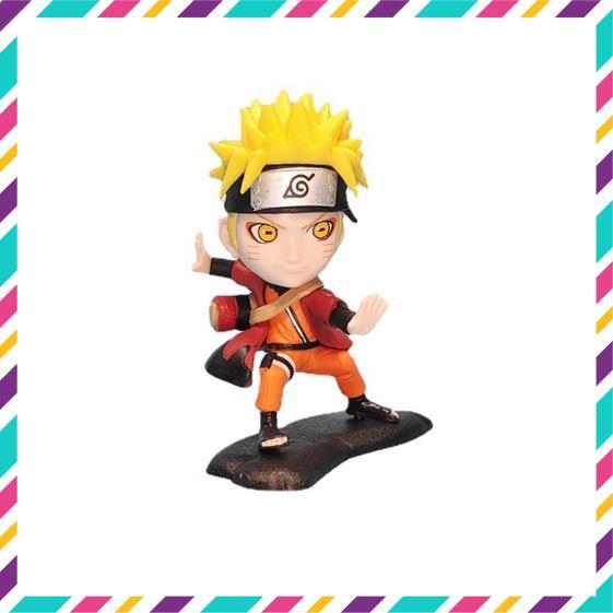 Mô Hình Naruto ChiBi, Bộ 5 Mô Hình Naruto, Kakashi, Itachi, Garaa, Sasuke Siêu Đẹp Cao 8,5 cm - Tượng Figure