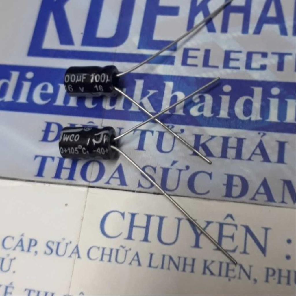 TỤ HÓA, TỤ PHÂN CỰC 100uf 16V KDE1795