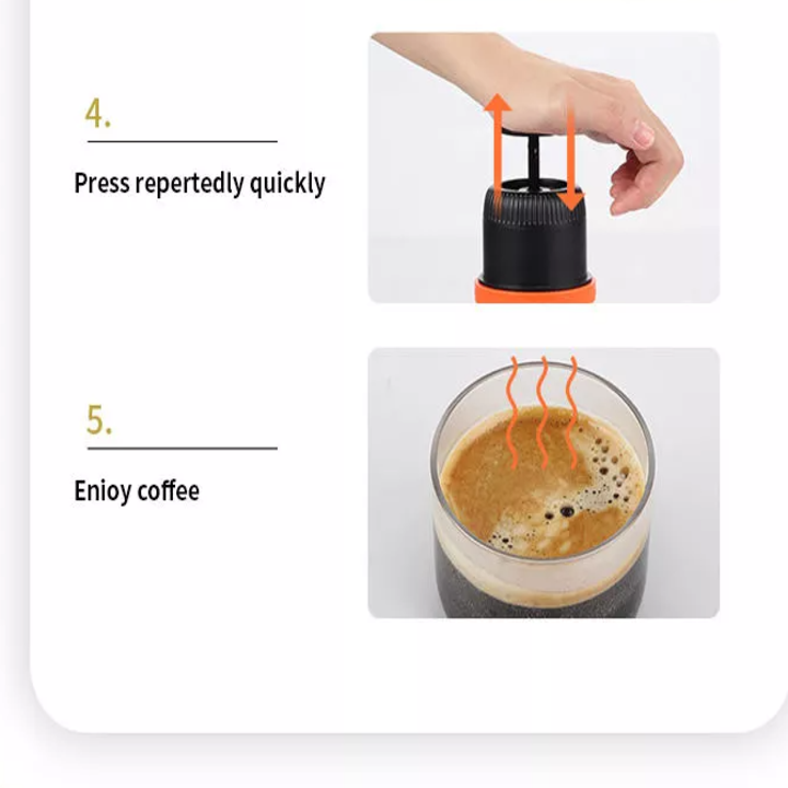 Máy pha cà phê Mini Espresso cầm tay 2 trong 1 EF-2-8