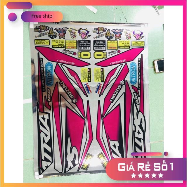 Tem rời dành cho xe Satria Fi chất liệu Crom.