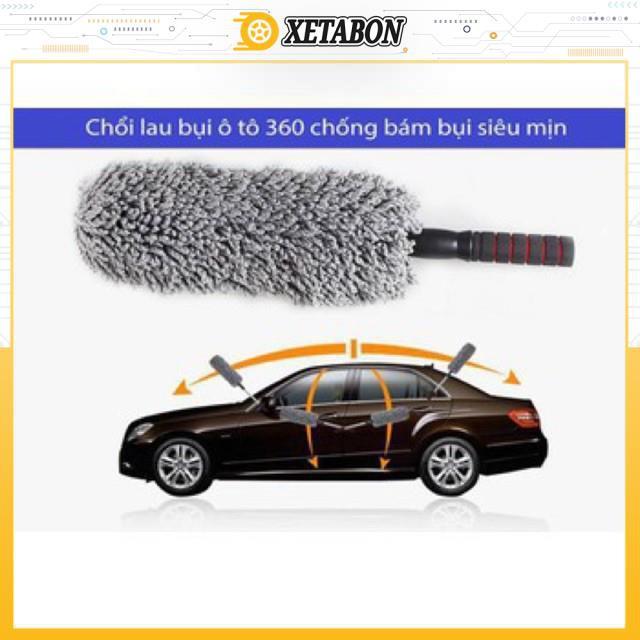 Chổi lau xe oto - bông mịn tích hợp nano giúp bám bụi tốt hơn, kéo dài lên đến 79cm