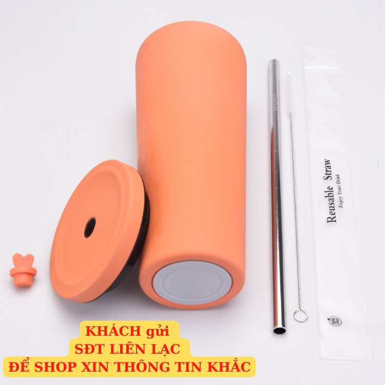 Ly giữ nhiệt 830ml bigsize Pastel KHẮC TÊN, cốc giữ nhiệt cao cấp inox 304, bình nước tặng sticker, ống hút