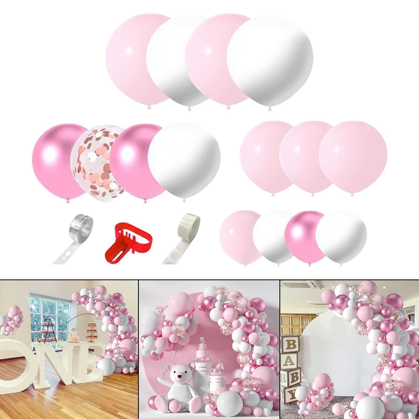 Pink Balloon Kit Background for Girl Baby Shower Bridal Shower Engagement
