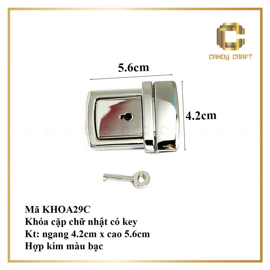 Khóa sập chữ nhật 4.2cm