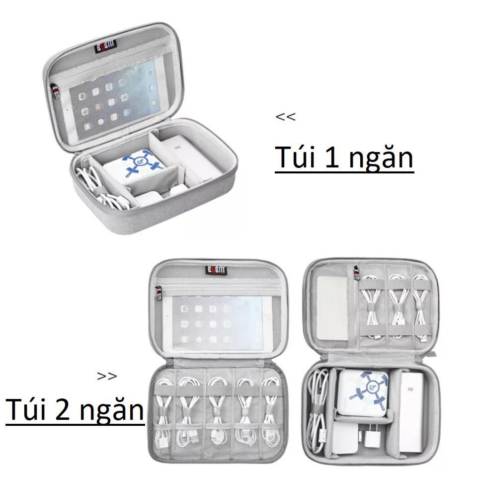 Túi BUBM đựng phụ kiện laptop phom cứng cáp kiêm đựng đồ kỹ thuật số phụ kiện máy ảnh.