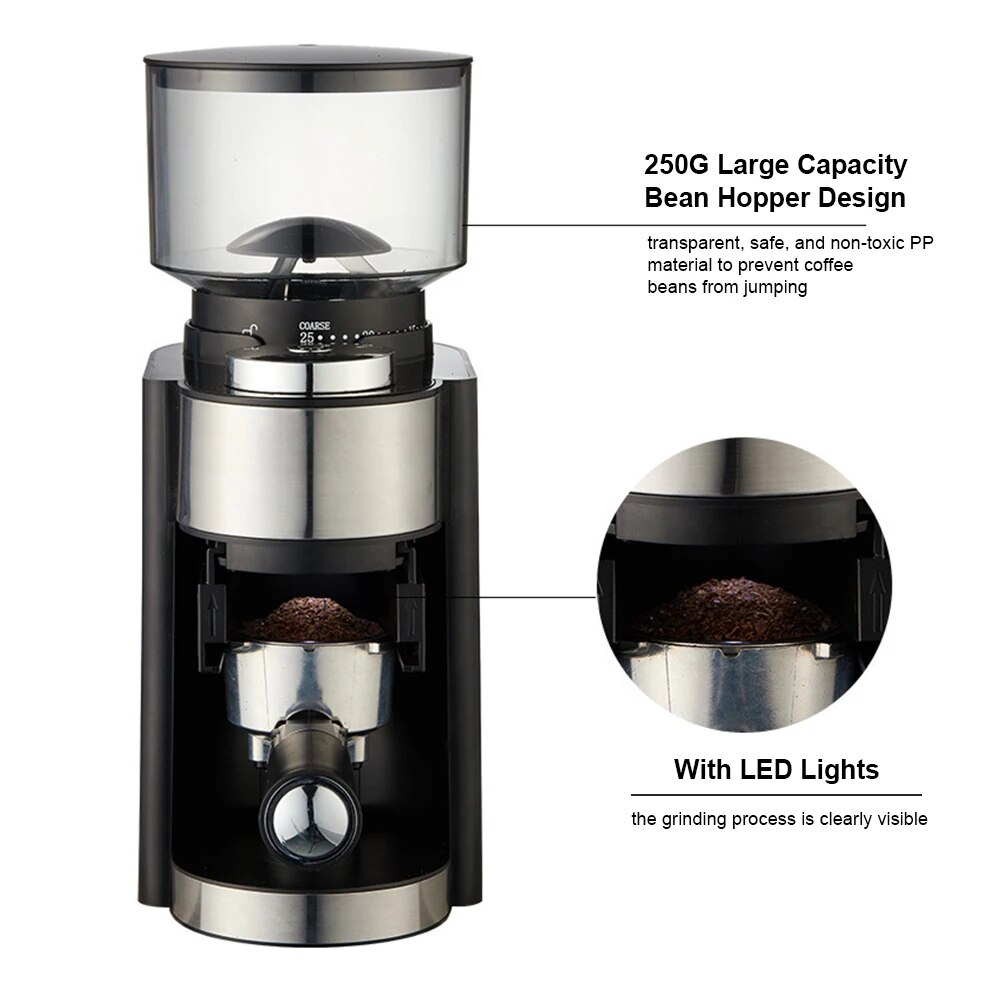 Máy xay cà phê hạt Coffee Bean Grinder HB-583 2-12 Cups 80W