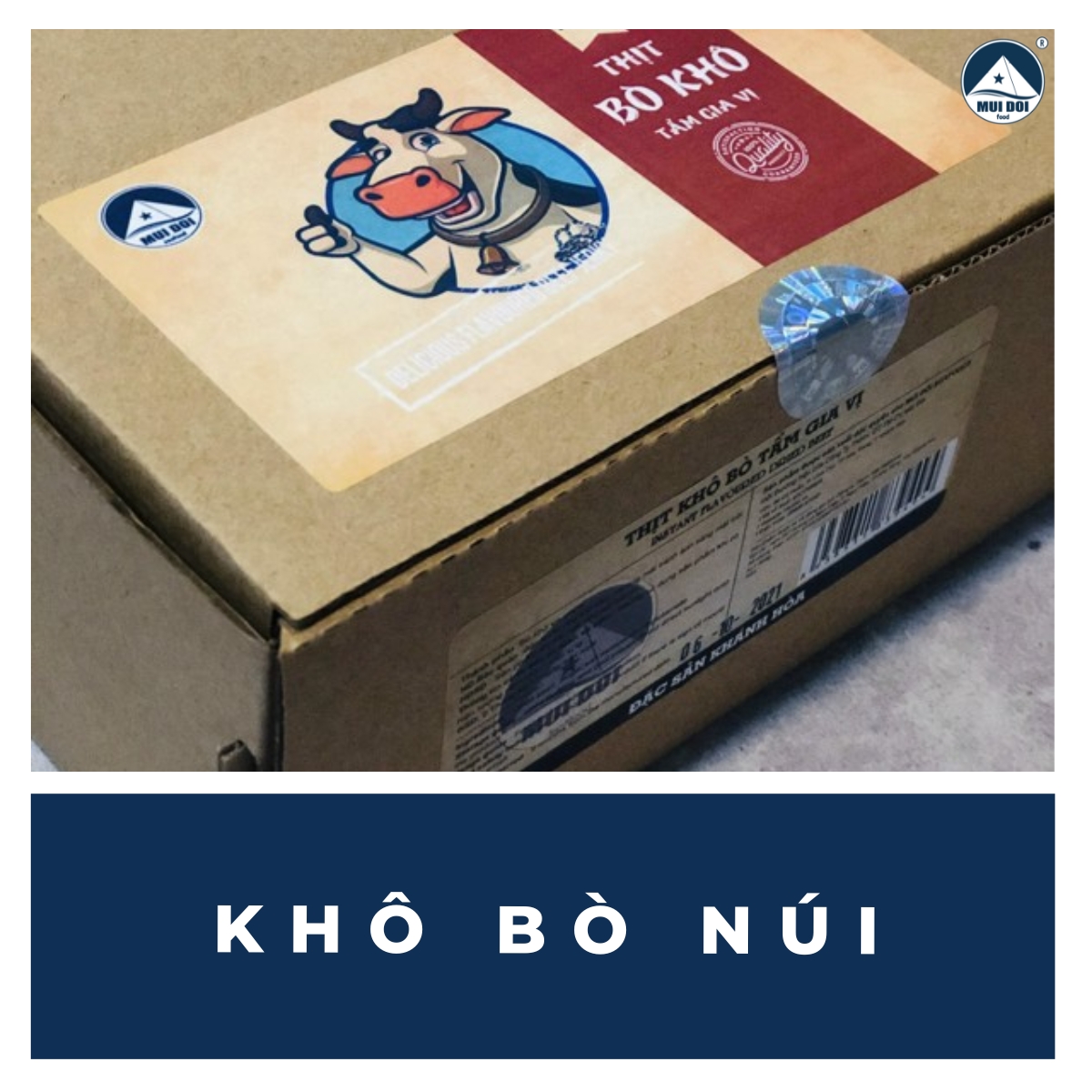 Khô bò NÚI - Đặc Sản Khánh Hoà - Hộp quà tặng cao cấp