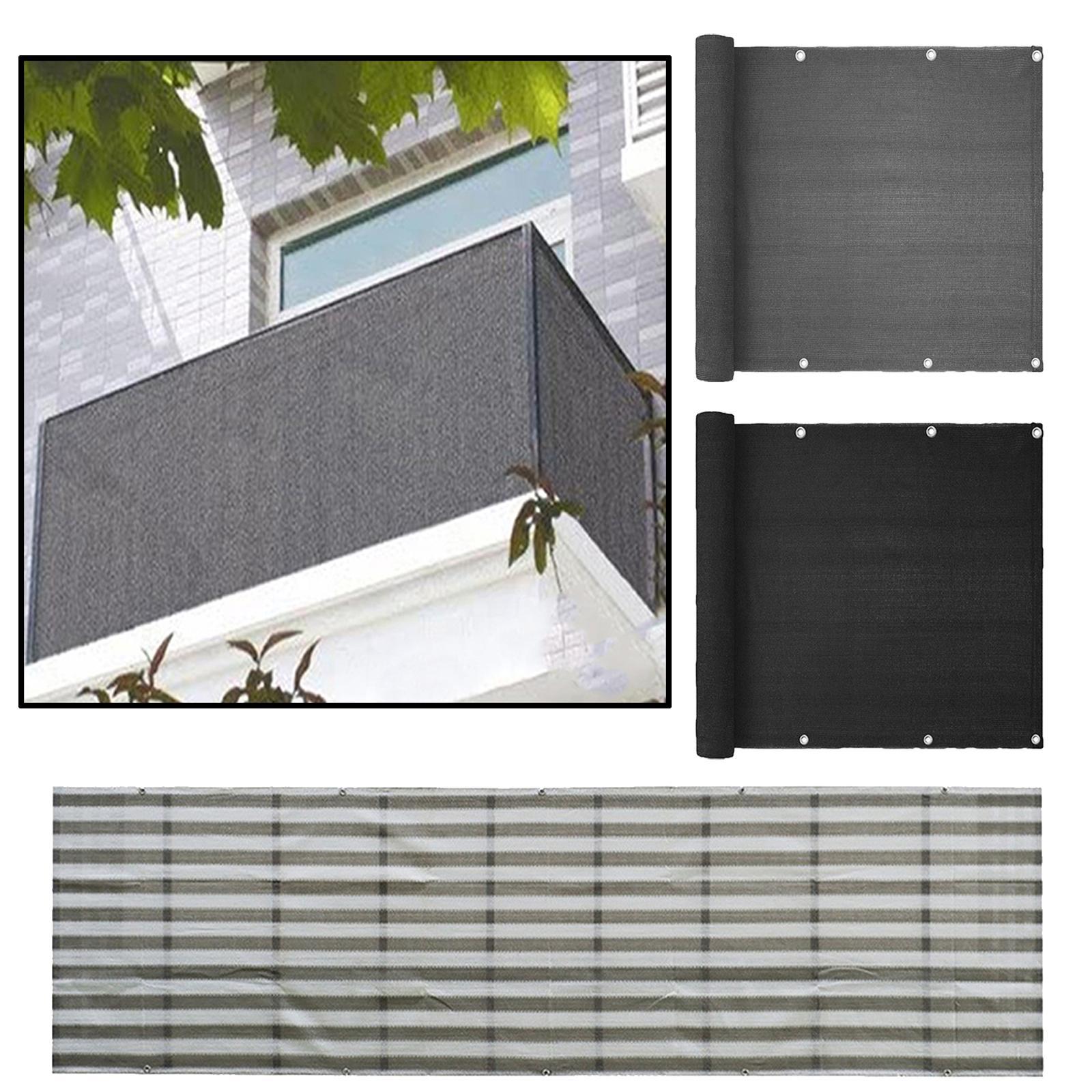 Fence Privacy Screen Outdoor Protection Resistant Porch Rails gray