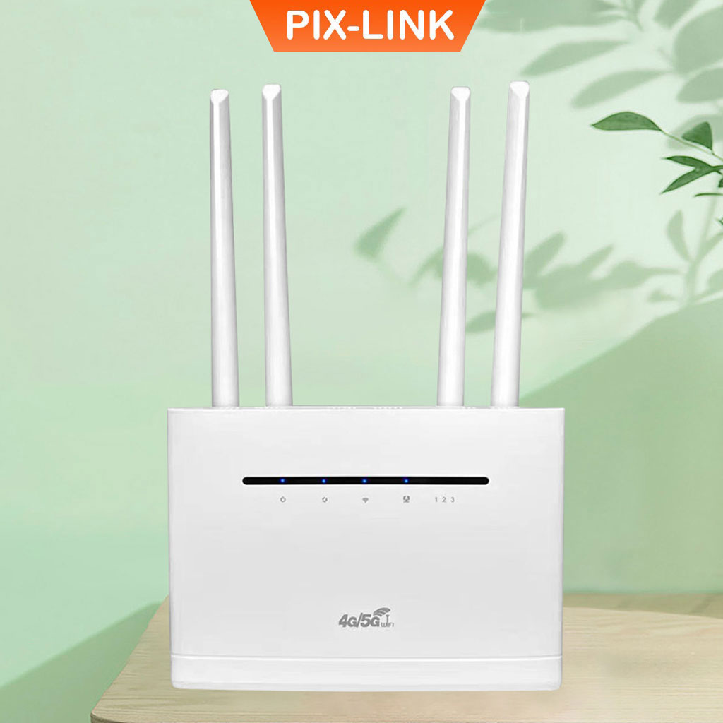 Bộ phát wifi từ sim 4G Pixlink CPE T901 Pro , router wifi 4 râu tốc độ cao  300Mbps, phủ sóng rộng, tích hợp 4 cổng WAN/LAN tiện dụng, phù hợp với tất cả các loại sim ở VN - Hàng Chính Hãng / Hàng Nhập Khẩu