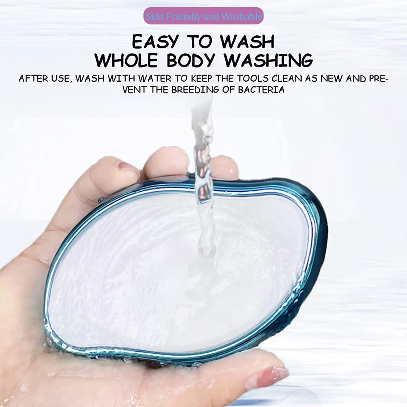 Máy cạo râu pha lê, Máy tẩy lông pha lê không đau Mini Magic, Máy cạo râu có thể rửa được thân thiện với da, 4.1''x2.4''