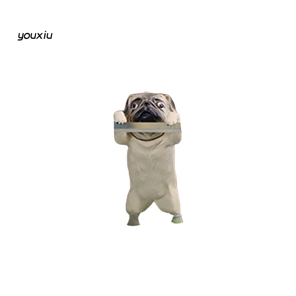 Chú Chó Pug Hoạt Hình Bằng Nhựa Resin Siêu Bền Treo Trang Trí Bể Cá
