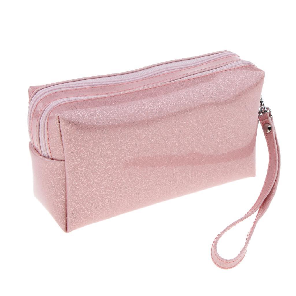 Waterproof PU Travel Cosmetic Organizer Toiletry Case Wash Storage Bag