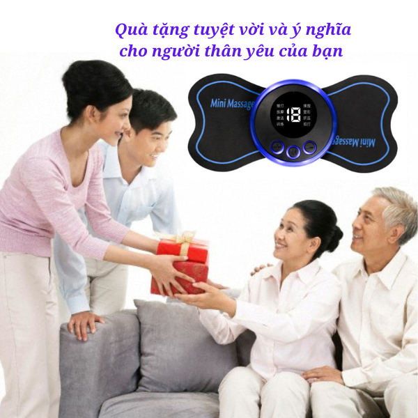 Máy Massage Xung Điện EMS,Miếng Dán Massage Xung Điện Cổ Vai Gáy,màn hình LED-8 Kĩ Thuật Massage chuyên nghiệp-19 mức cường độ,Giúp thư giãn các cơ,giảm đau mỏi vai gáy,giảm đau nhức cột sống lưng hiệu quả