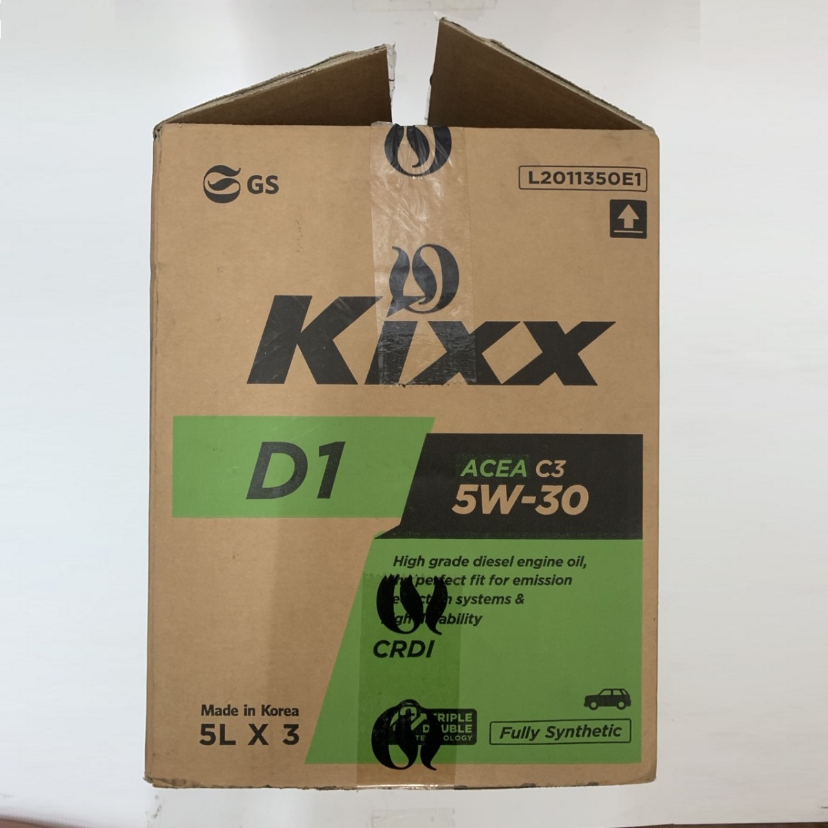Một Thùng Ba Can Dầu nhờn động cơ Diesel gốc tổng hợp đặc biệt có tiêu chuẩn ACEA C3 Kixx D1 C3 5W30 5L