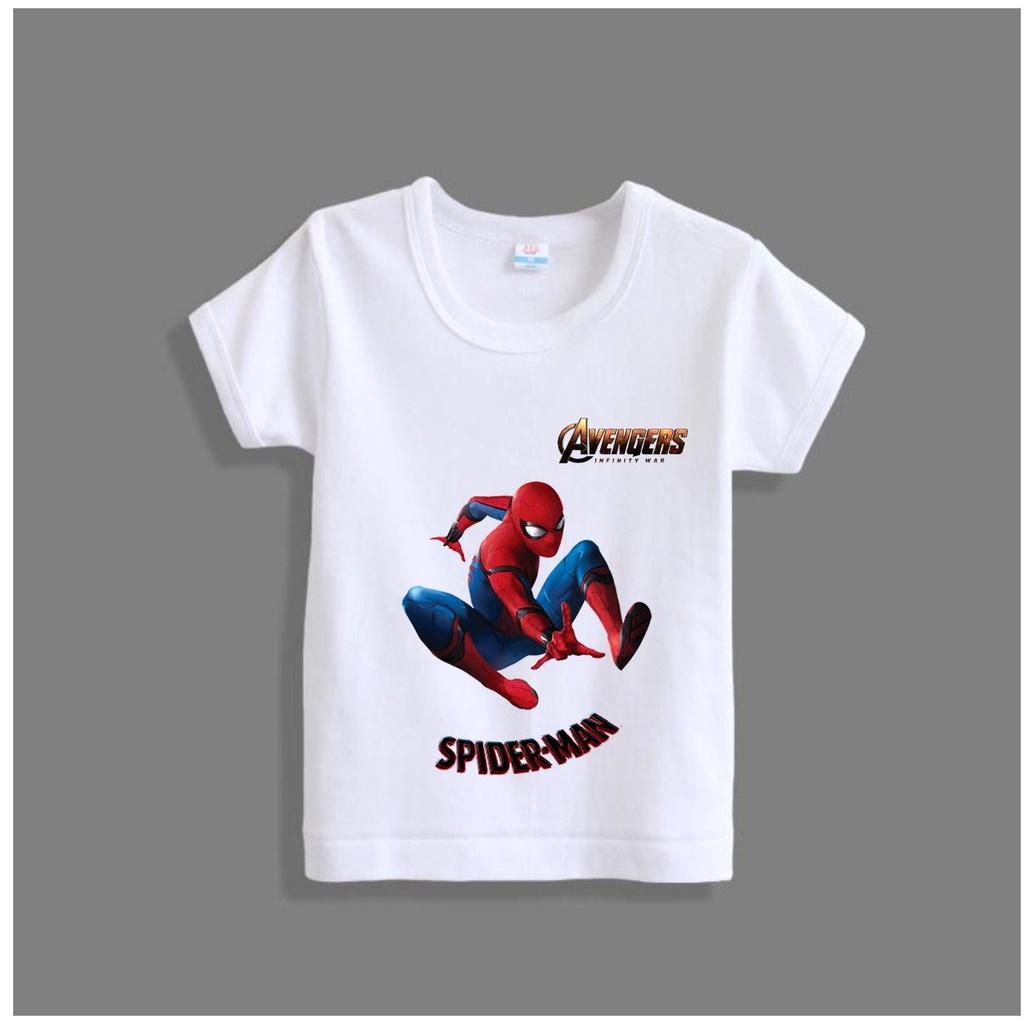 Áo thun bé trai kiểu spider man marvel avenger