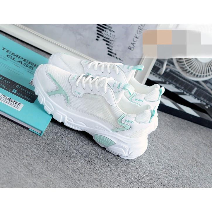 Giày sneaker nữ (trắng xanh) 000024