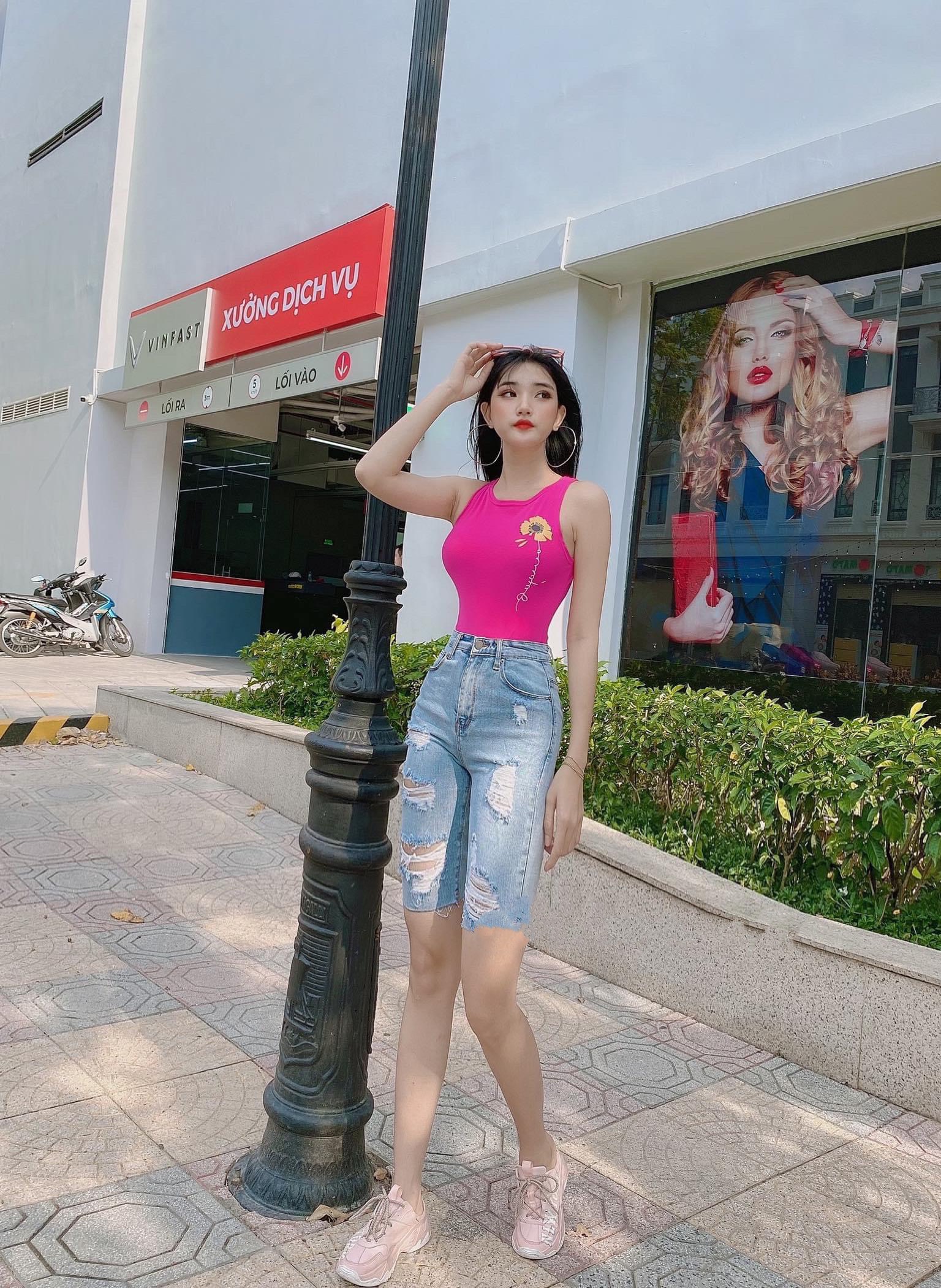 [60kg~90kg] Quần jean ngố / lửng BIG SIZE lưng cao, co dãn mạnh, rách kiểu 3427