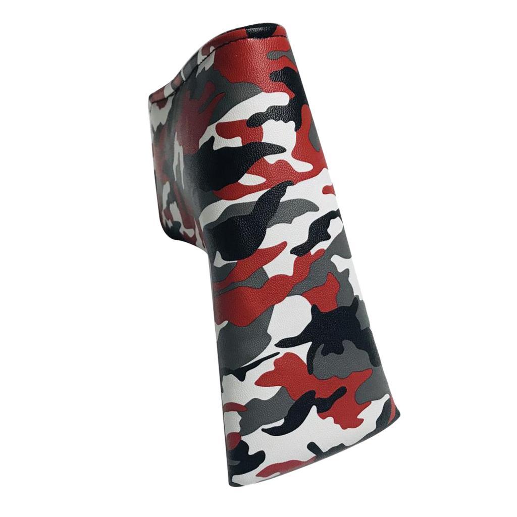 Golf Club Blade Putter Head Cover Closure PU Leather Water- Headcover Club Sleeve