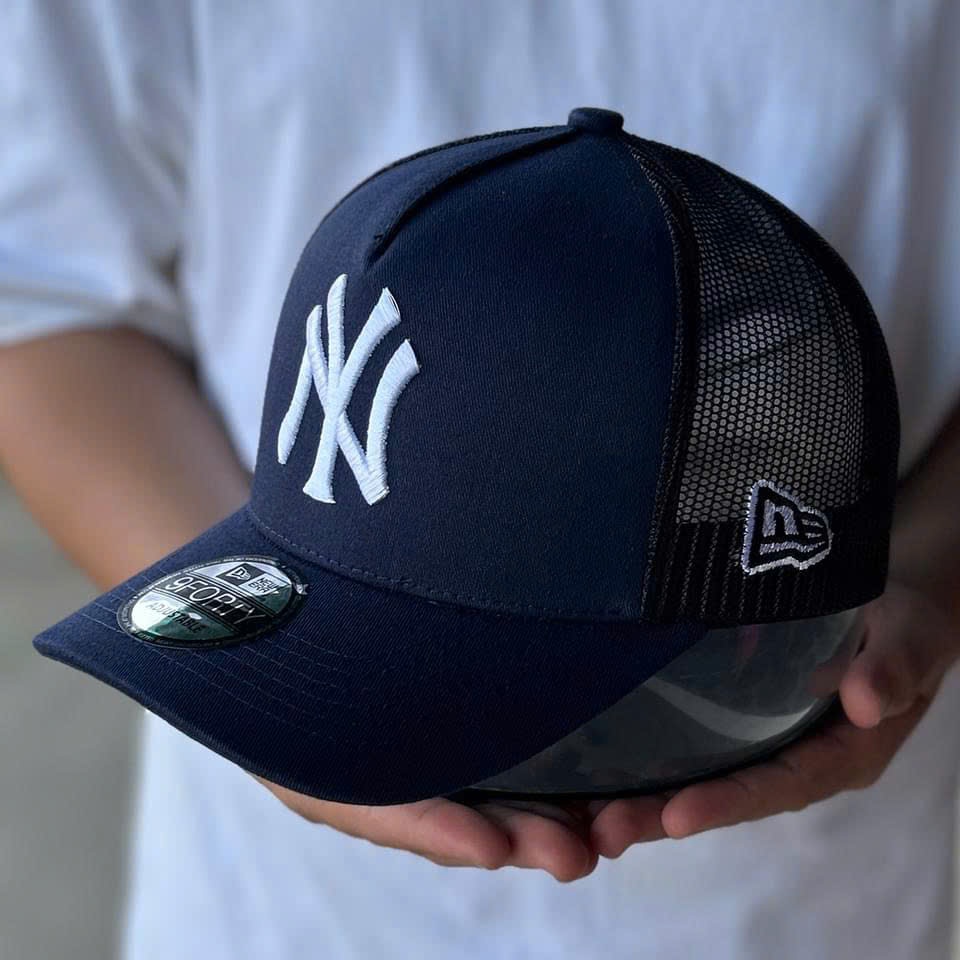 Nón kết, mũ lưỡi trai N.Y vải kaki phối lưới form chuẩn thời trang siêu đẹp