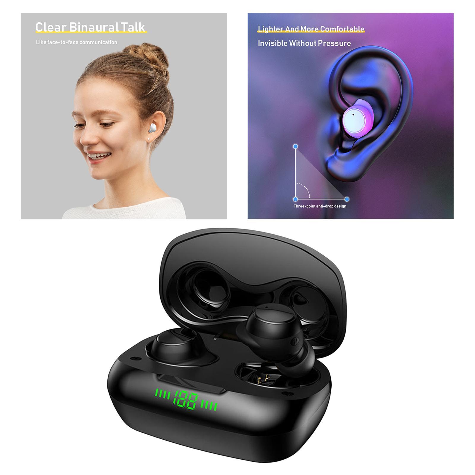 K1 Bluetooth 5.0 True Wireless Earbuds in Ear Built in Mic Headset Game Headphones Noise Canceling Compatible with iOS and Android