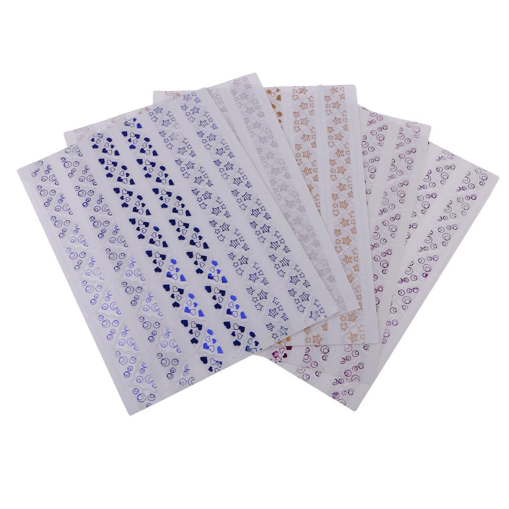 5 Sheets/Patterns Lots DIY Scrapbooking Gilding Photo Album Frame Corner Stickers Picture Corner fixed Photo Decoration Stickers