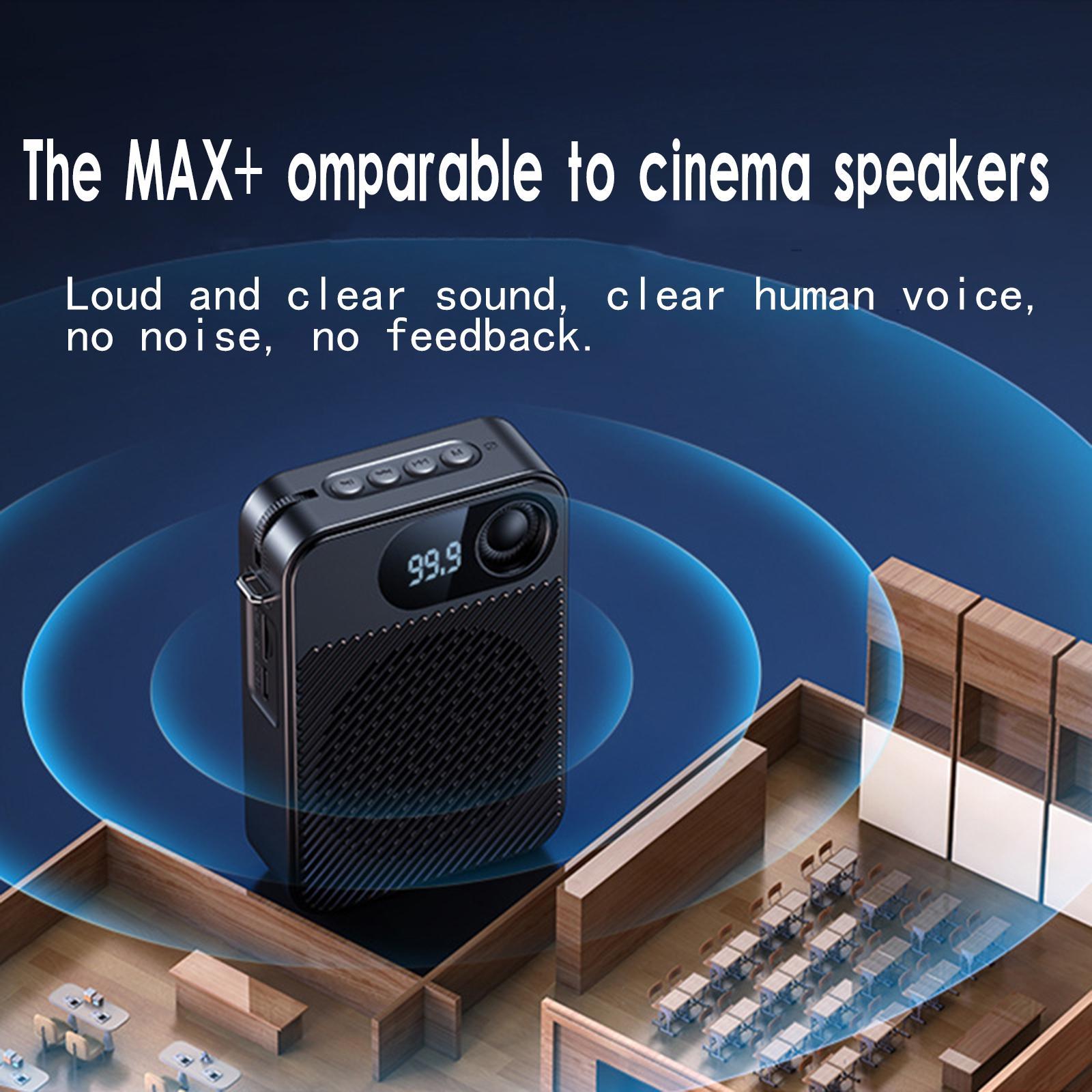 Voice Amplifier Personal Voice Amplifier Portable Speaker Mic Portable Voice Amplifier for Teachers Training Presentation Tour Guide
