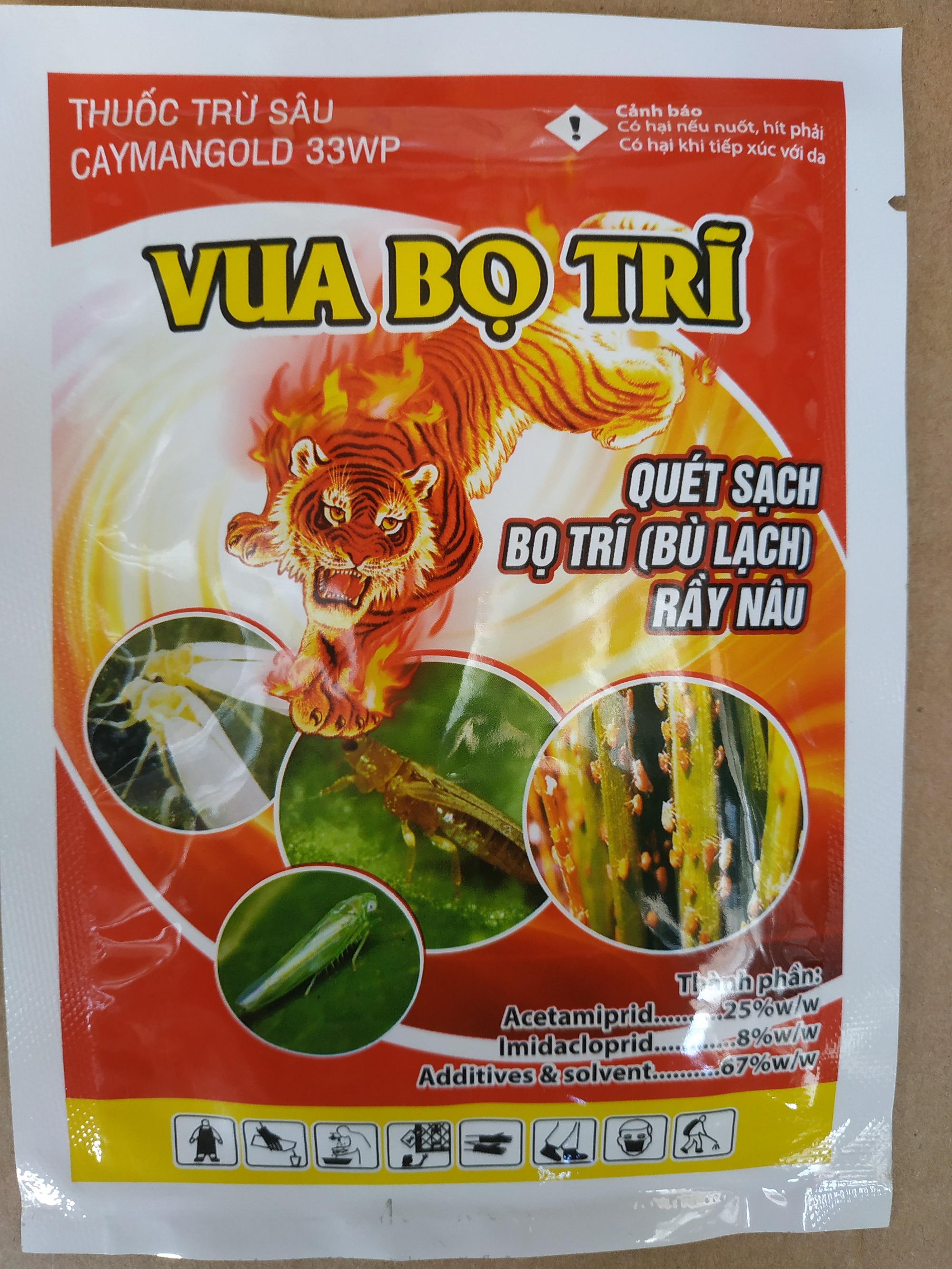 VUA BỌ TRĨ - trừ bọ trĩ, rầy nâu, rầy xanh, rầy bông, rầy mềm, nhện gié - gói 15 gram