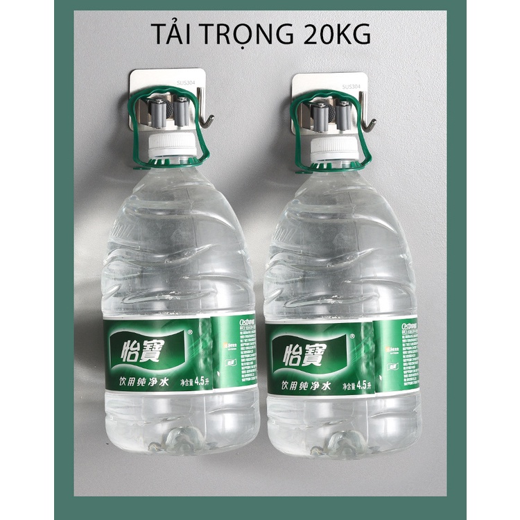 Móc Treo Cây Lau Nhà Đa Năng Keo Dán Chịu Lực Cao Cấp, Móc Kẹp Giữ Chổi Dán Tường Inox 304 Chống Gỉ