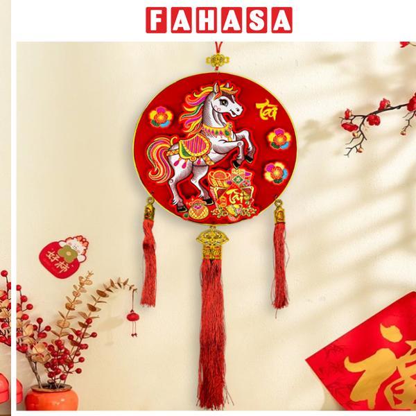 Liễn Treo Ngựa Tài Lộc - Trang Trí Tết - 236-3 - Chữ Tài