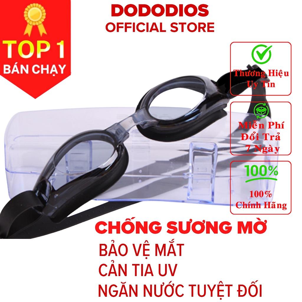 Kính bơi chống sương mờ dododios, chống UV, 100% silicone mềm mại, thiết kế không trơn trượt, độ co giãn, siêu bền