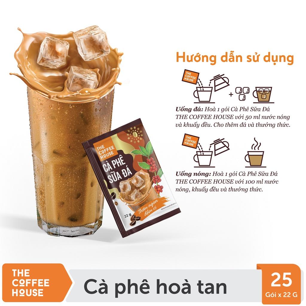 Cà phê sữa đá hòa tan The Coffee House (25 gói x 22g)