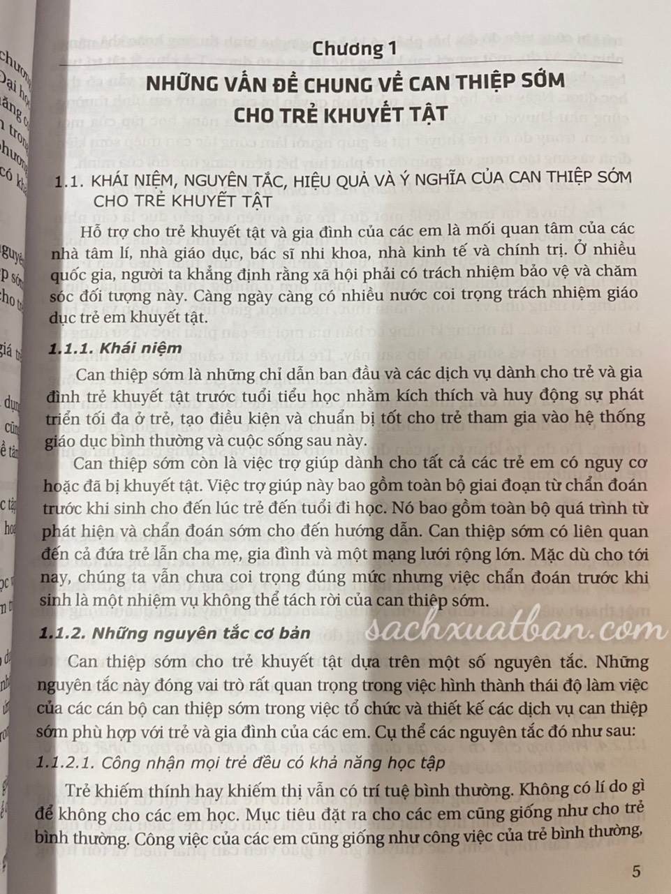 Sách Giáo Trình Can Thiệp Sớm Cho Trẻ Khuyết Tật
