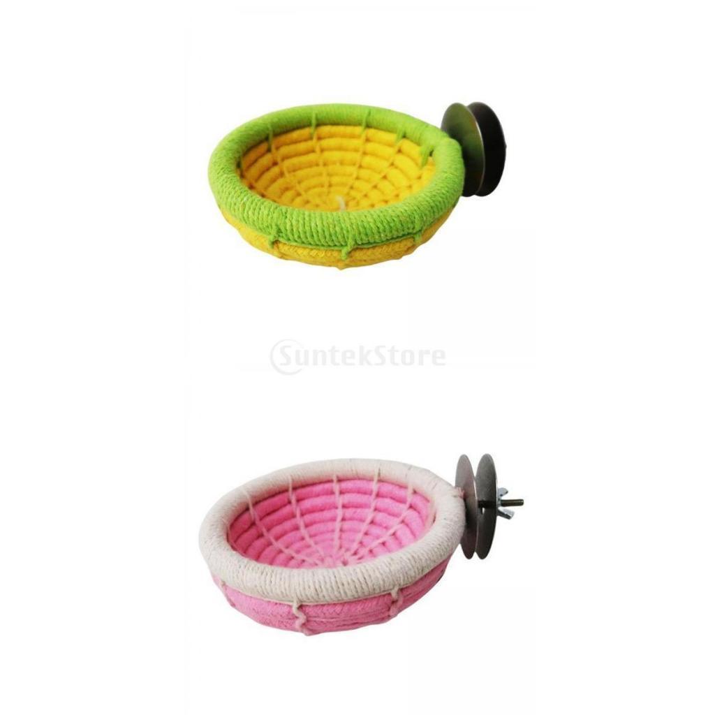 2pcs Pet Bird Nest Hammock Hut Hanging Bed for Parrot Lovebird Cockatoo