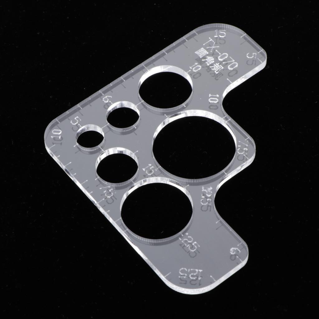 Clear Acrylic Leather Craft DIY Wallet &  Pattern Template Tools