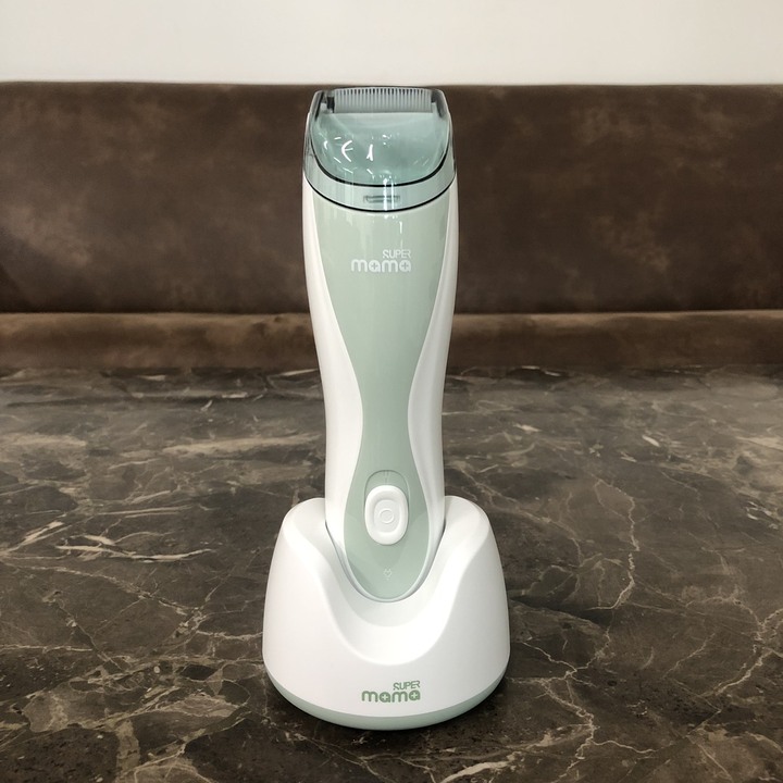 Tông đơ cắt tóc cho bé nhãn hiệu Super Mama SM3689 lưỡi ceraramic cao cấp - Hàng Nhập Khẩu