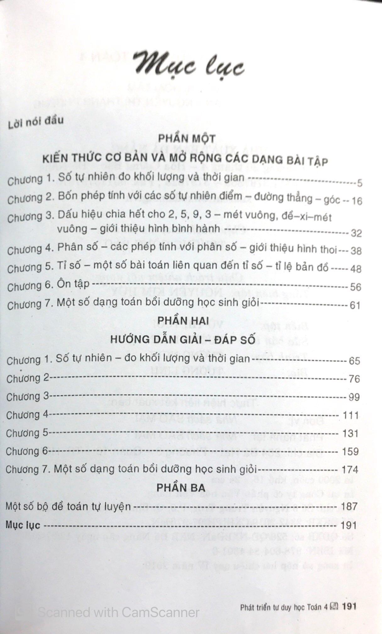 Phát Triển Tư Duy Toán 4 (Tái Bản - Chỉnh Sửa)